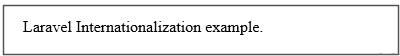 Laravel Internationalization