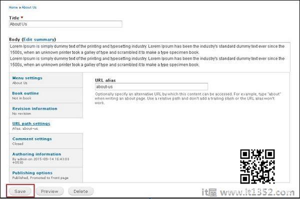 drupal static pages