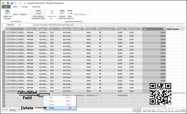 Deleting an Implicit Calculated Field in the Data View