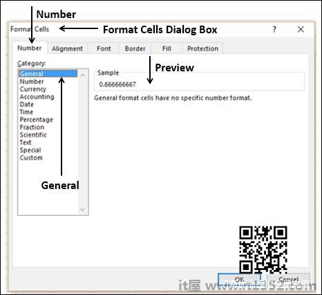 Format Cells Dialog Box