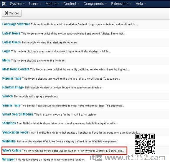Joomla Who's在线模块