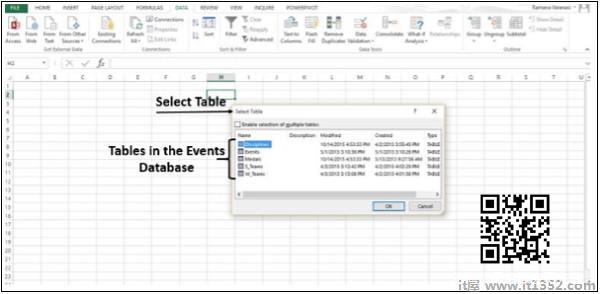 Select Events Table