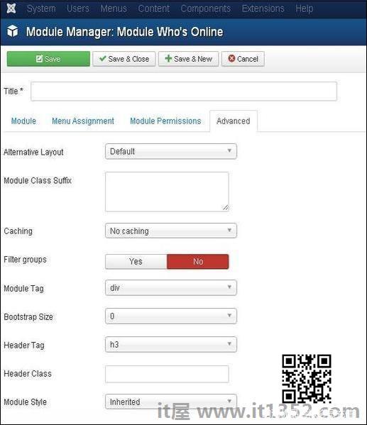 Joomla Who's Online Module