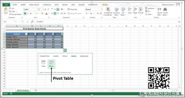 Create Pivot Tables