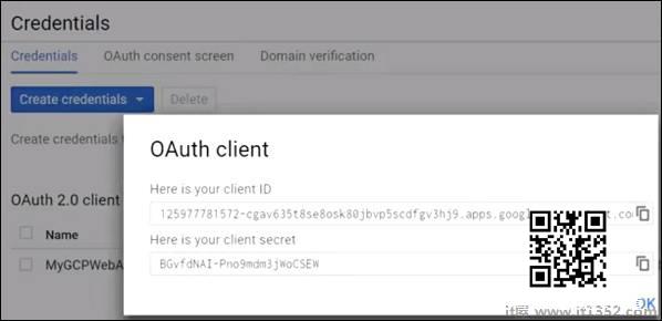 OAuth2 Client Id Created
