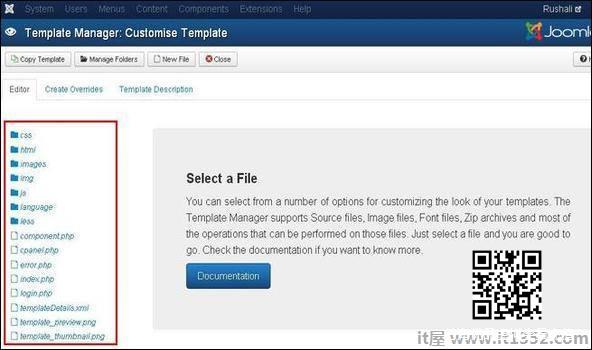 joomla Template Manager