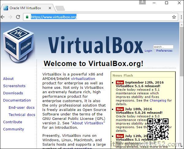 下载Oracle VirtualBox