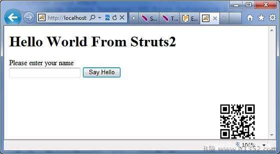 Hello World Struts 4