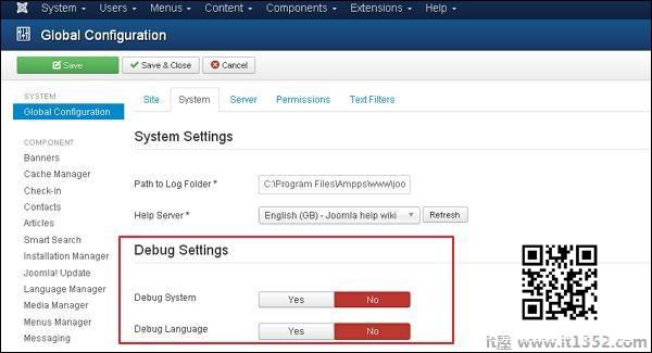 Joomla Debug