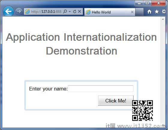 GWT Internationalization Demo