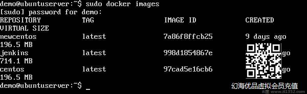 Displaying Docker Images