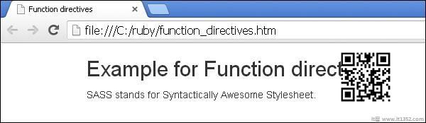 Sass Function Directives