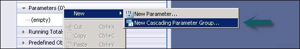 New Cascading Parameter Group