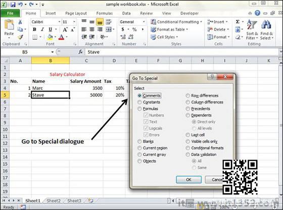 Selecting Current region